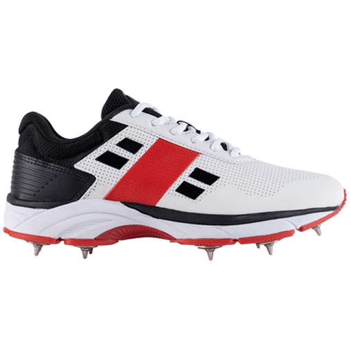 Velocity 4.0 Spike Shoes - White/Red/Black