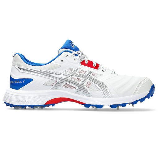 Gel Gully 7 Spike Shoes - White/Pure Silver