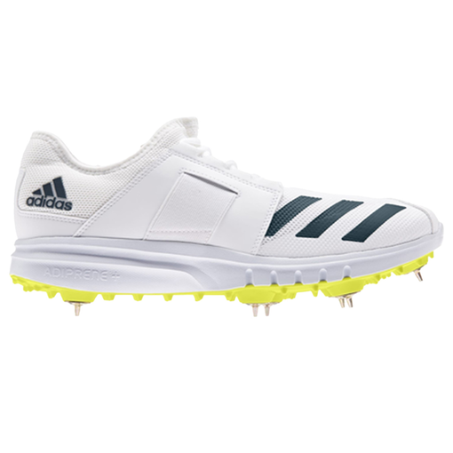 Howzat Spike Shoes - White/Yellow/Teal