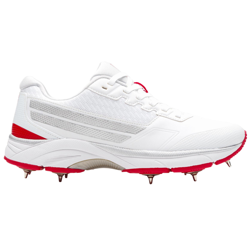 Velocity 5.0 Spike Shoes - White/White/Red