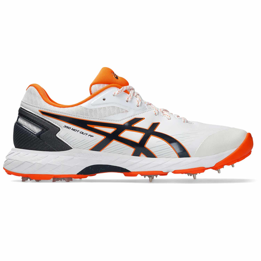 350 Not Out FF Men's Spike Shoes - White/Midnight/Shocking Orange
