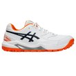 Gel Lethal Field Men's Rubber Shoes - White/Midnight/Shocking Orange
