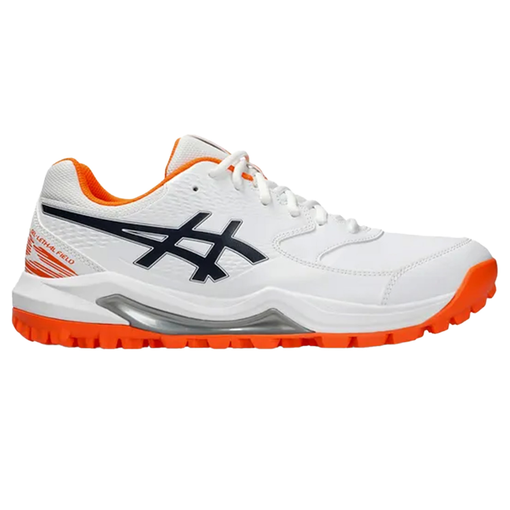 Gel Lethal Field Men's Rubber Shoes - White/Midnight/Shocking Orange