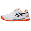Gel Lethal Field Men's Rubber Shoes - White/Midnight/Shocking Orange