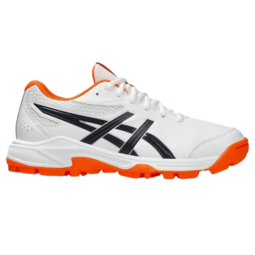 Gel Peake 3 GS Junior Rubber Shoes - White/Midnight/Shocking Orange