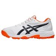 Gel Peake 3 GS Junior Rubber Shoes - White/Midnight/Shocking Orange