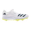Howzat Junior Spike Shoes - White/Yellow/Teal