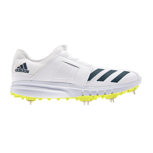 Howzat Junior Spike Shoes - White/Yellow/Teal